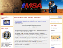 Tablet Screenshot of marssociety.org.au